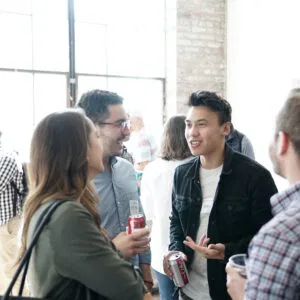people gathering in room