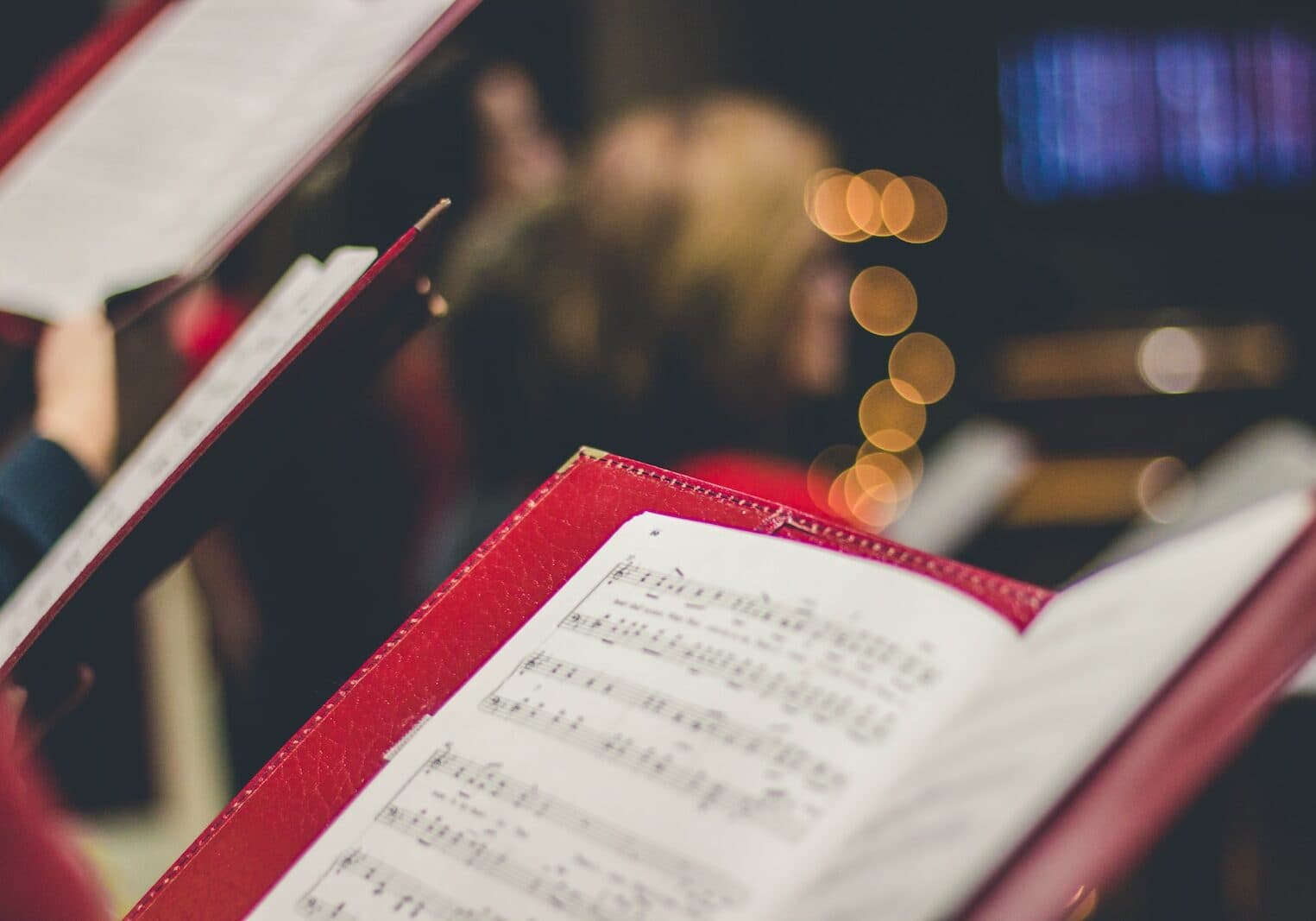 photo of music score