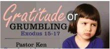 Gratitude or Grumbling